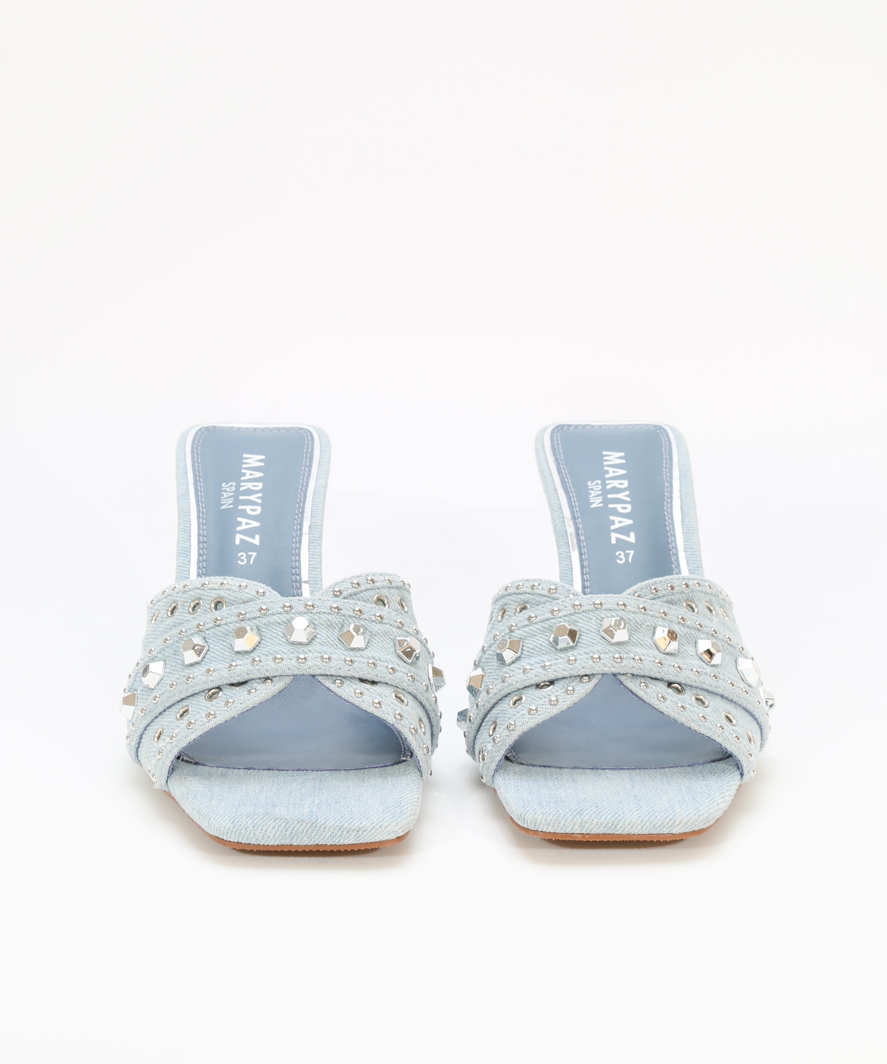 Sandalias tacón tachas image number null